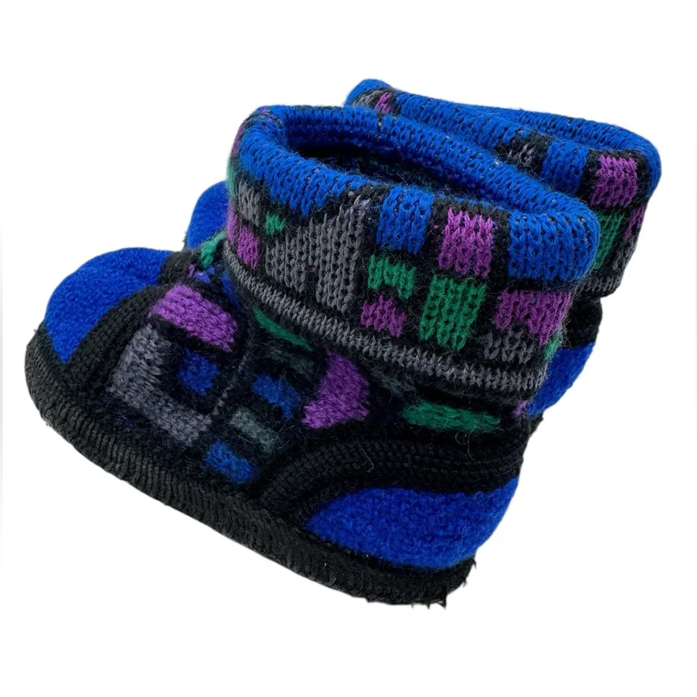 Wesenjak - Vintage - Made in Austria Boiled Wool Toddler Booties - Size 24/ US 8